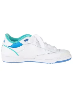 Leren sneakers "Club C Bulc" wit/blauw