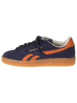 Leren sneakers "Club C Grounds" donkerblauw/oranje
