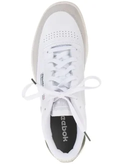 Leren sneakers "Club C Ground" wit/kaki