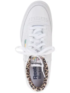 Leren sneakers "Club C 85 Vintage" wit/lichtbruin