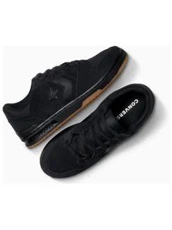 Leren sneakers "CL98" zwart