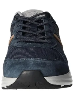 Leren sneakers "Connect" donkerblauw