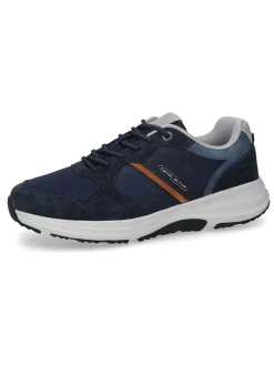 Leren sneakers "Connect" donkerblauw