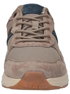 Leren sneakers "Connect" taupe