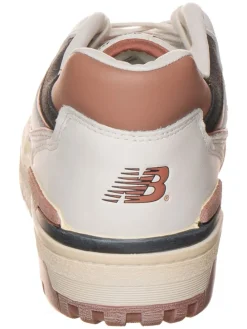 Leren sneakers "550" crème/lichtbruin