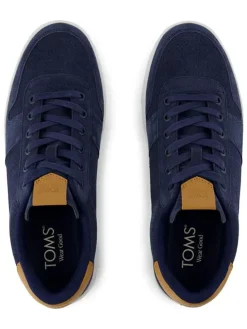 Leren sneakers donkerblauw
