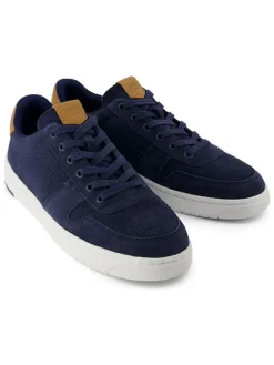 Leren sneakers donkerblauw