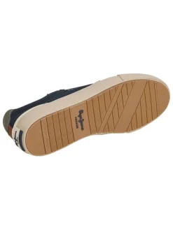 Leren sneakers donkerblauw