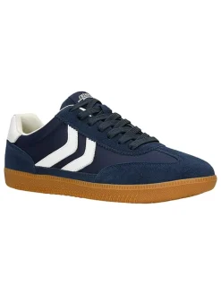 Leren sneakers donkerblauw