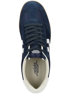 Leren sneakers donkerblauw