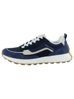 Leren sneakers donkerblauw