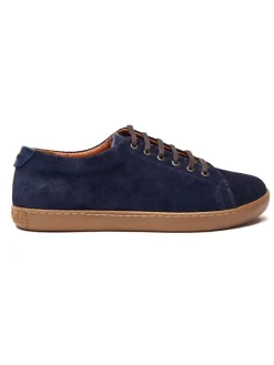 Leren sneakers donkerblauw