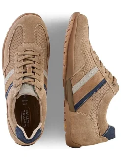 Leren sneakers "Driver" beige
