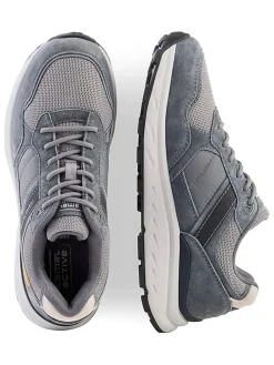 Leren sneakers "George" grijs