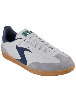 Leren sneakers grijs