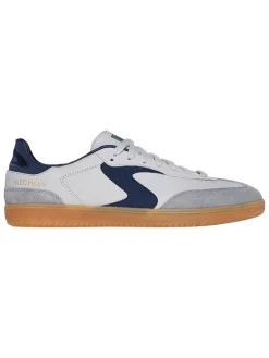 Leren sneakers grijs