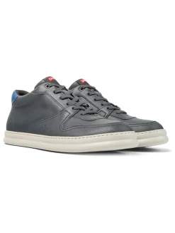 Leren sneakers grijs