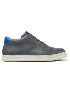 Leren sneakers grijs
