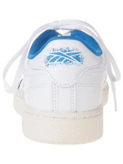 Leren sneakers "Klub C 85" crème/blauw