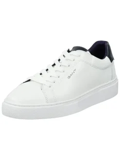 Leren sneakers "McJulien" wit/donkerblauw