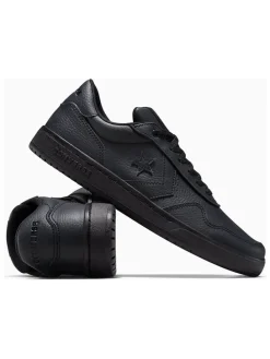 Leren sneakers "SC25" zwart