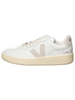 Leren sneakers "V 90" wit/beige