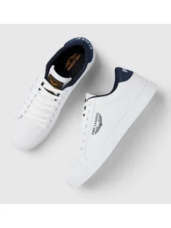 Leren sneakers wit