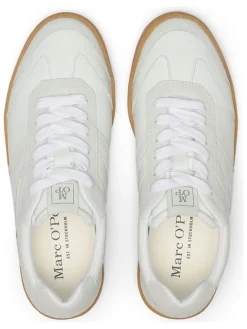 Leren sneakers wit