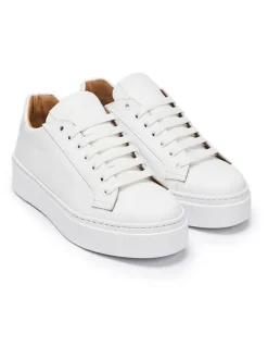 Leren sneakers wit