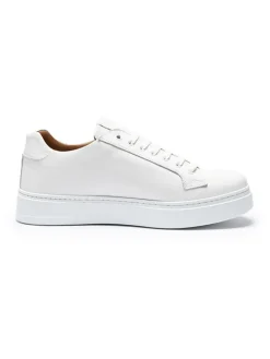 Leren sneakers wit