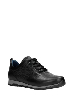 Leren sneakers zwart