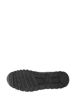 Leren sneakers zwart