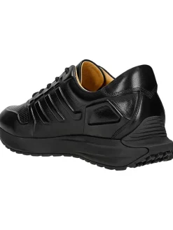 Leren sneakers zwart