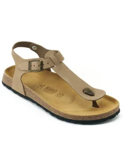 Leren teensandalen 