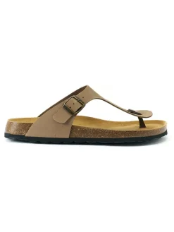 Leren teenslippers 