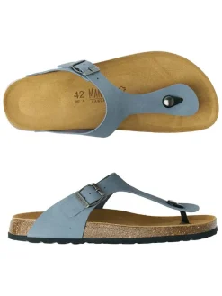 Leren teenslippers 