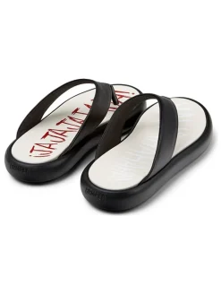 Leren teenslippers 