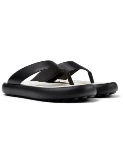 Leren teenslippers 