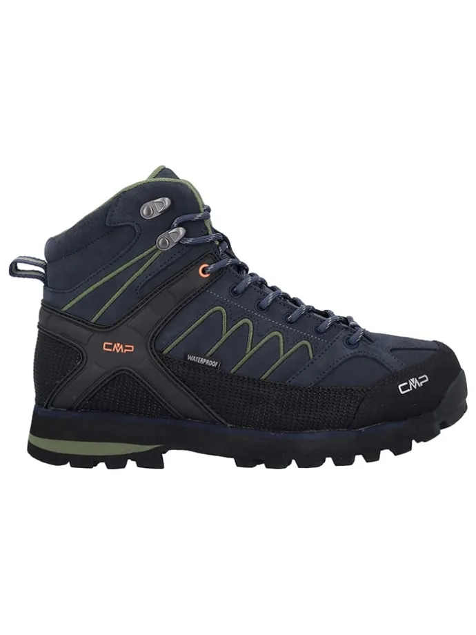 Leren trekkingboots "Moon" donkerblauw