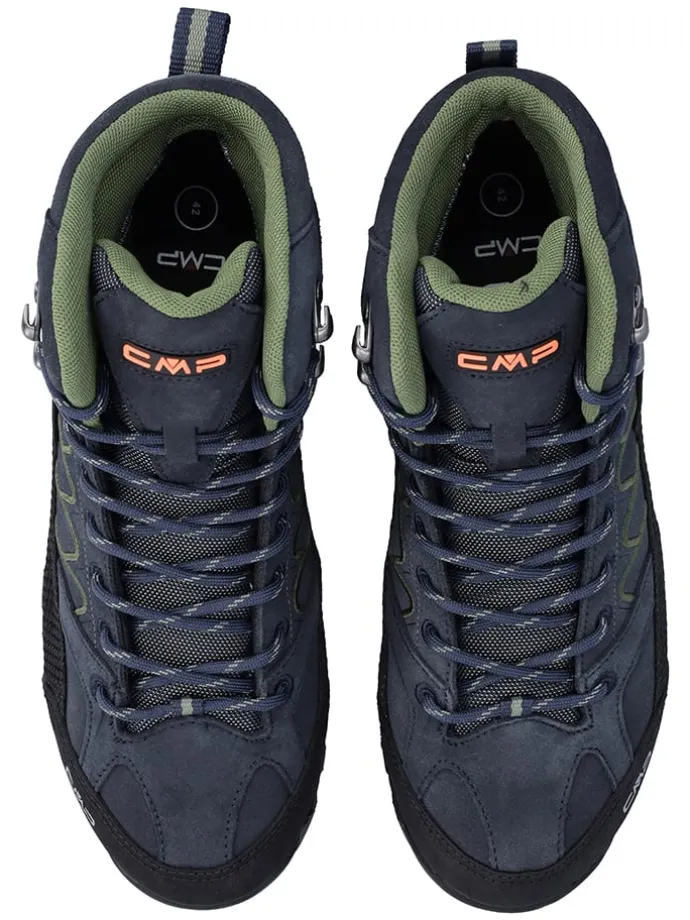 Leren trekkingboots "Moon" donkerblauw