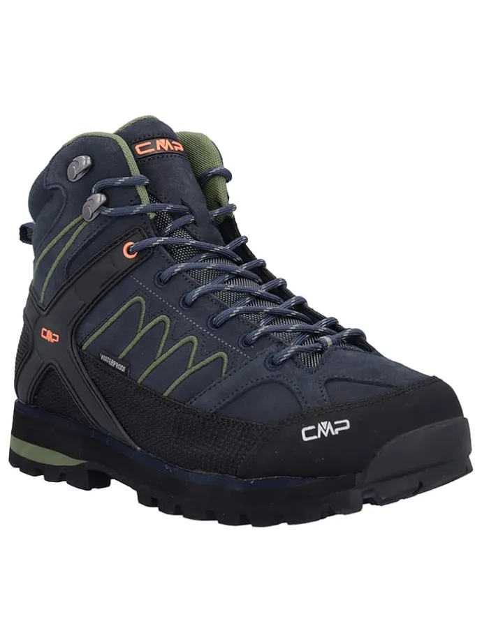 Leren trekkingboots "Moon" donkerblauw