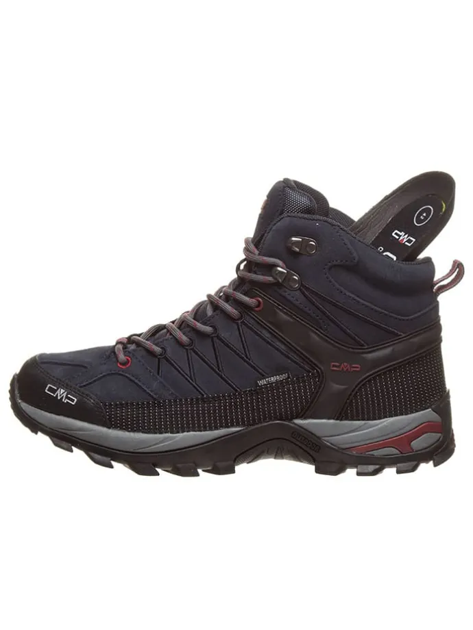 Leren trekkingboots "Rigel" donkerblauw