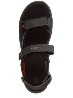 Leren trekkingsandalen "Almaak" donkergrijs