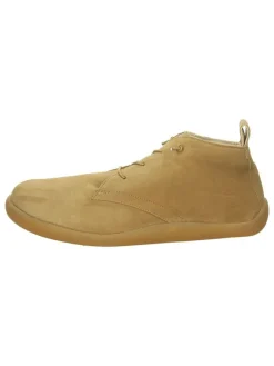Leren veterschoenen beige