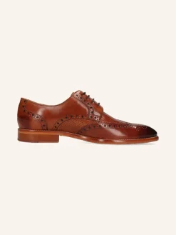 Leren veterschoenen "Bobby 5" lichtbruin