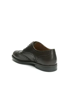 Leren veterschoenen bruin