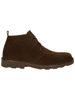 Leren veterschoenen bruin