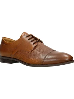 Leren veterschoenen lichtbruin