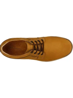 Leren veterschoenen lichtbruin