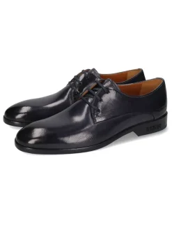 Leren veterschoenen "Primo 1" donkerblauw